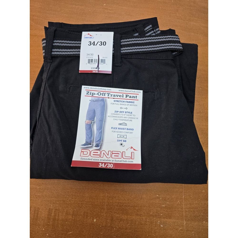 Denali Black Zip-Off Cargo Pants - 34/30